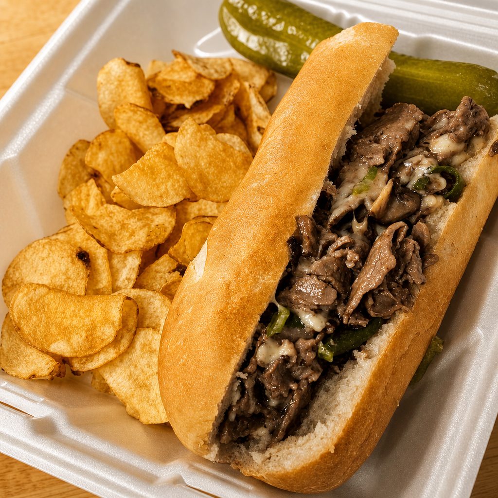 Philly Steak & Cheese Sub.