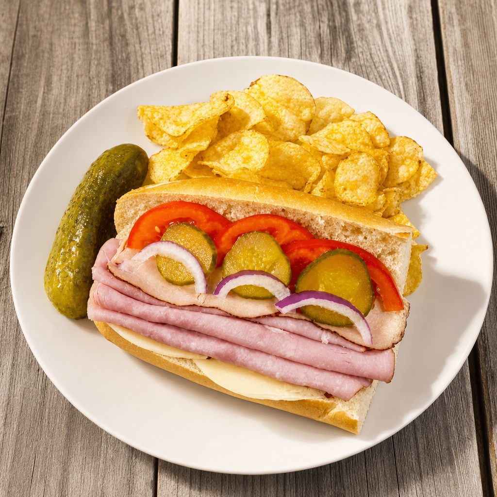 Ham and Cheese Sub.